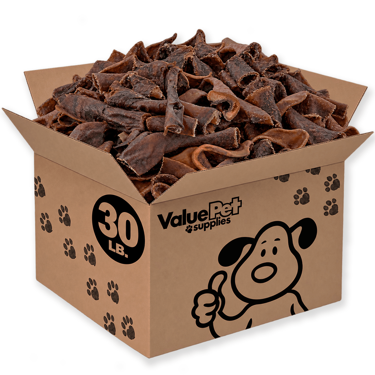 ValueBull Camel Skin Slices for Dogs, 30 Pound Wholesale Pack - ValuePetSupplies
