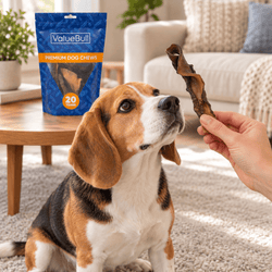 ValueBull Camel Skin Slices for Dogs, 30 Pound Wholesale Pack - ValuePetSupplies