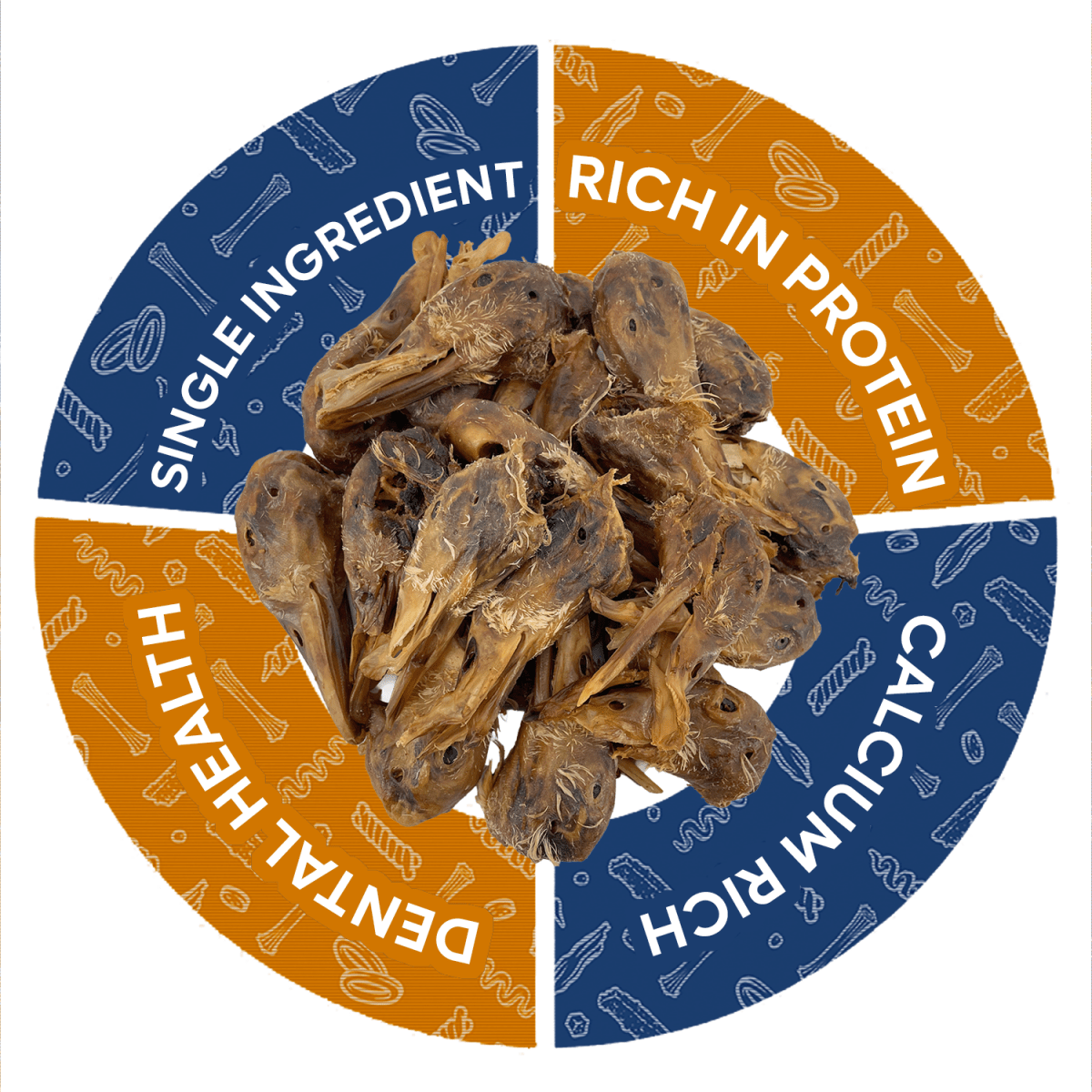 ValueBull Duck Heads for Dogs, 25 Count - ValuePetSupplies