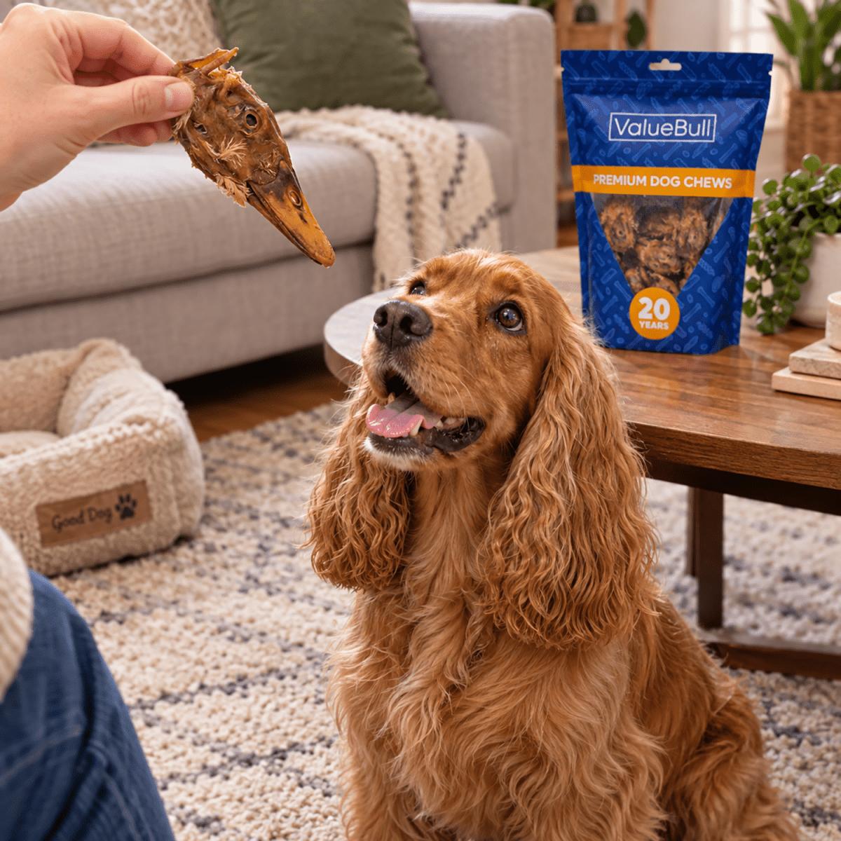 ValueBull Duck Heads for Dogs, 50 Count - ValuePetSupplies