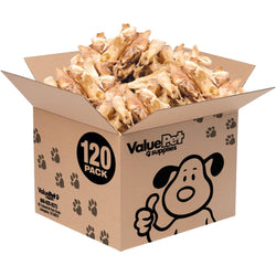 ValueBull Lamb Ears Dog Chews, Varied Shapes, Sizes & Colors, 120 ct Bulk Pack - ValuePetSupplies