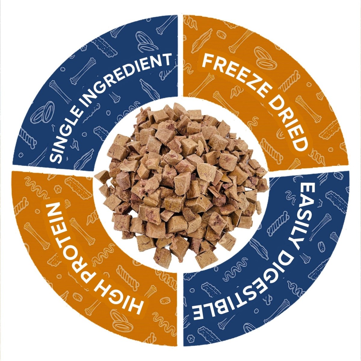 ValueBull USA Freeze Dried Lamb Liver, 4 Pound - ValuePetSupplies
