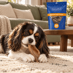 ValueBull Hairy Lamb Ears for Dogs, 100 Count - Lamb - 100 Ears