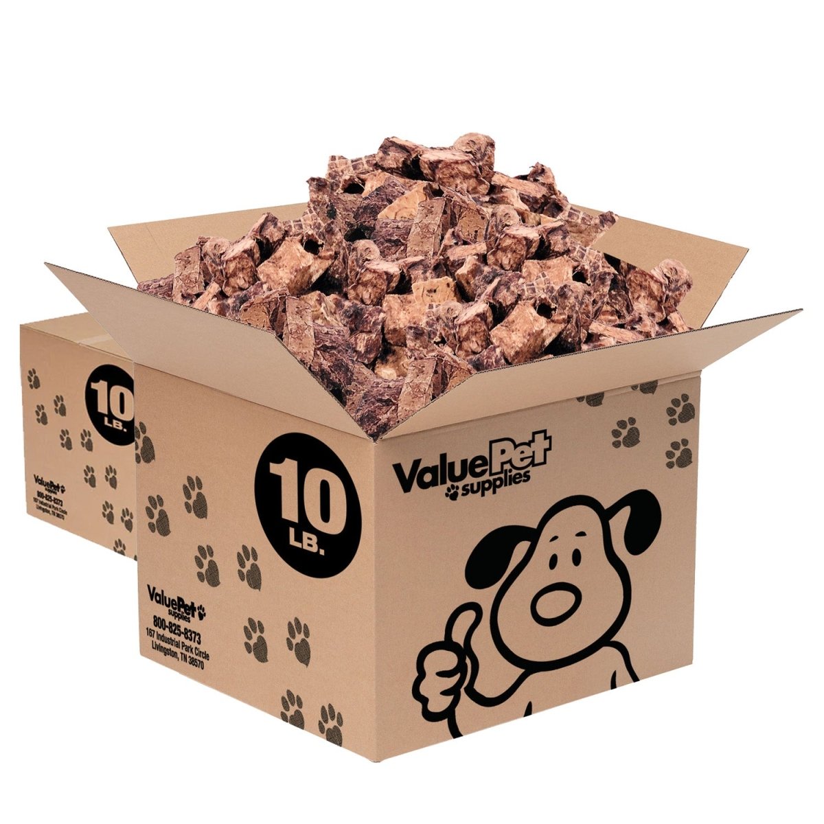 ValueBull Premium Lamb Lung Cubes, 20 Pounds Bulk Pack - Cubes - 20 Pound