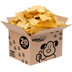 ValueBull USA Pig Skin Strips, Smoked, 20 Pound BULK PACK - ValuePetSupplies
