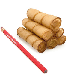 ValueBull USA Pig Skin Twist Rolls, 4 - 5 Inch, Smoked, 100 Count - ValuePetSupplies