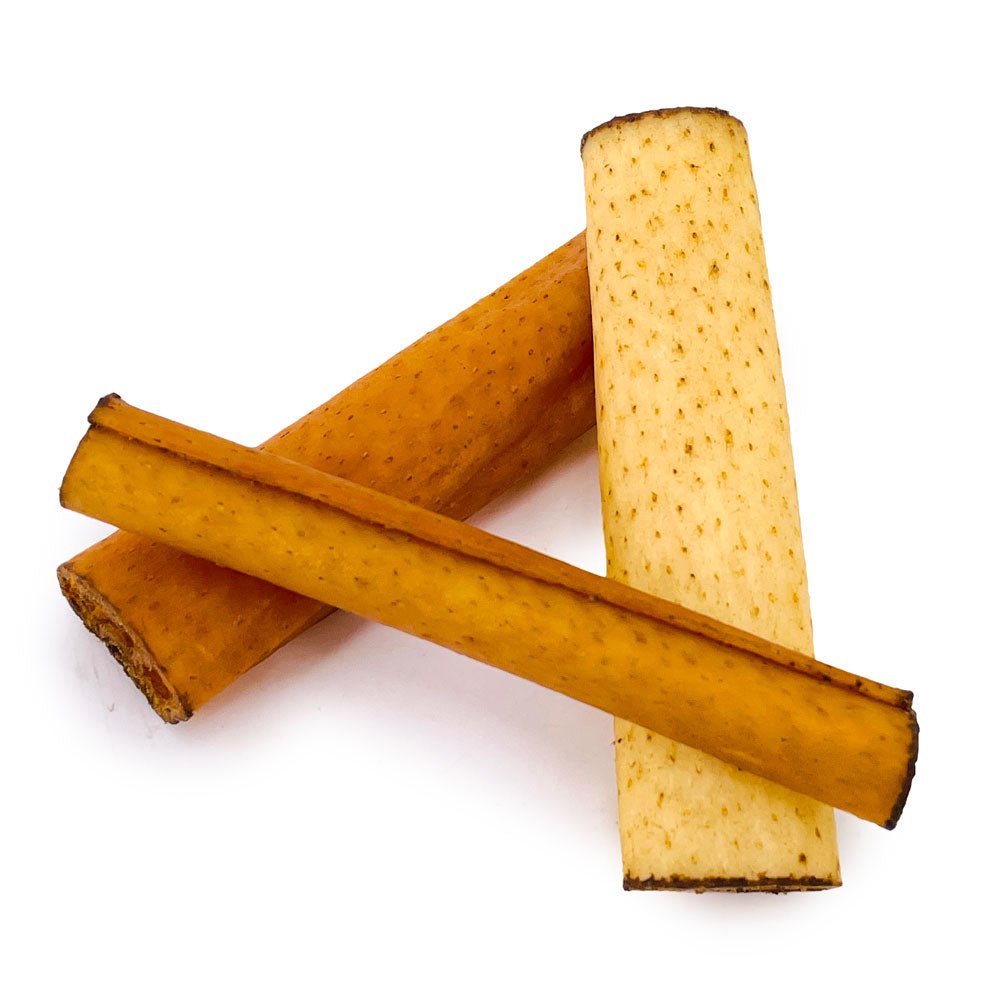 ValueBull USA Pig Skin Retriever Rolls, 4 Inch, Smoked, 100 Count BULK PACK - ValuePetSupplies