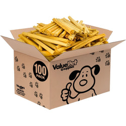 ValueBull USA Pig Skin Retriever Rolls, 12 Inch, Smoked, 100 ct. BULK PACK - ValuePetSupplies