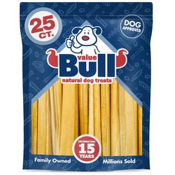 ValueBull USA Pig Skin Retriever Rolls, 12 Inch, Smoked, 25 ct. - ValuePetSupplies