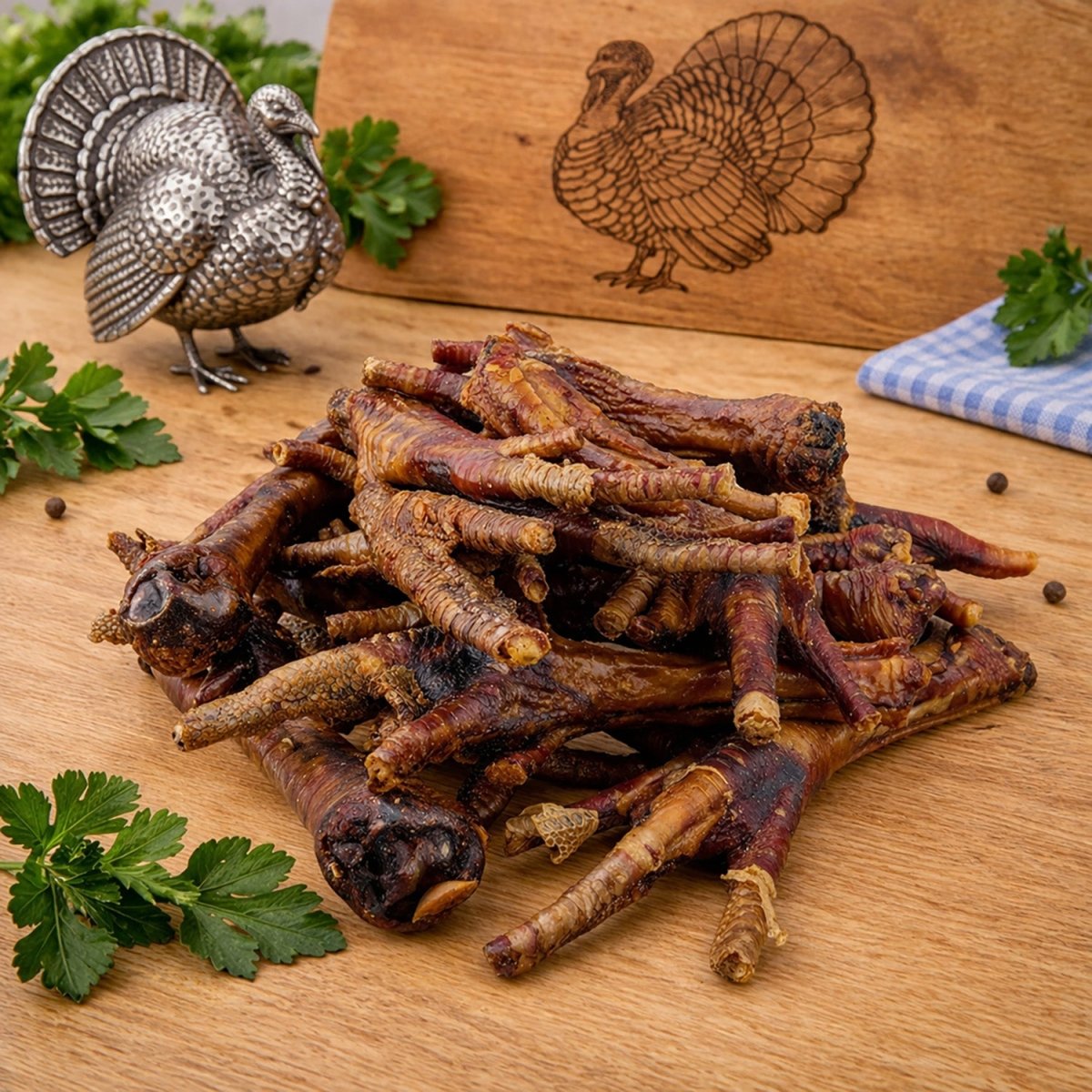 ValueBull Turkey Feet for Dogs, 50 Count Bulk Pack - Turkey - 50 Feet