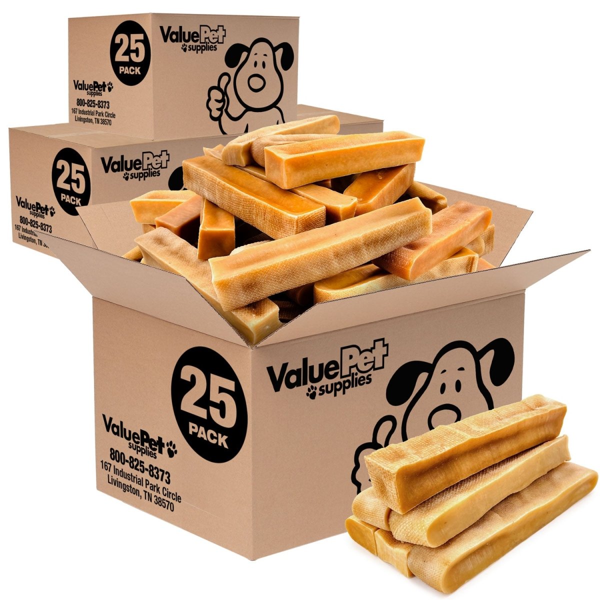 ValueBull Himalayan Yak Cheese Dog Chews, Extra Large, 100 ct BULK PACK - ValuePetSupplies