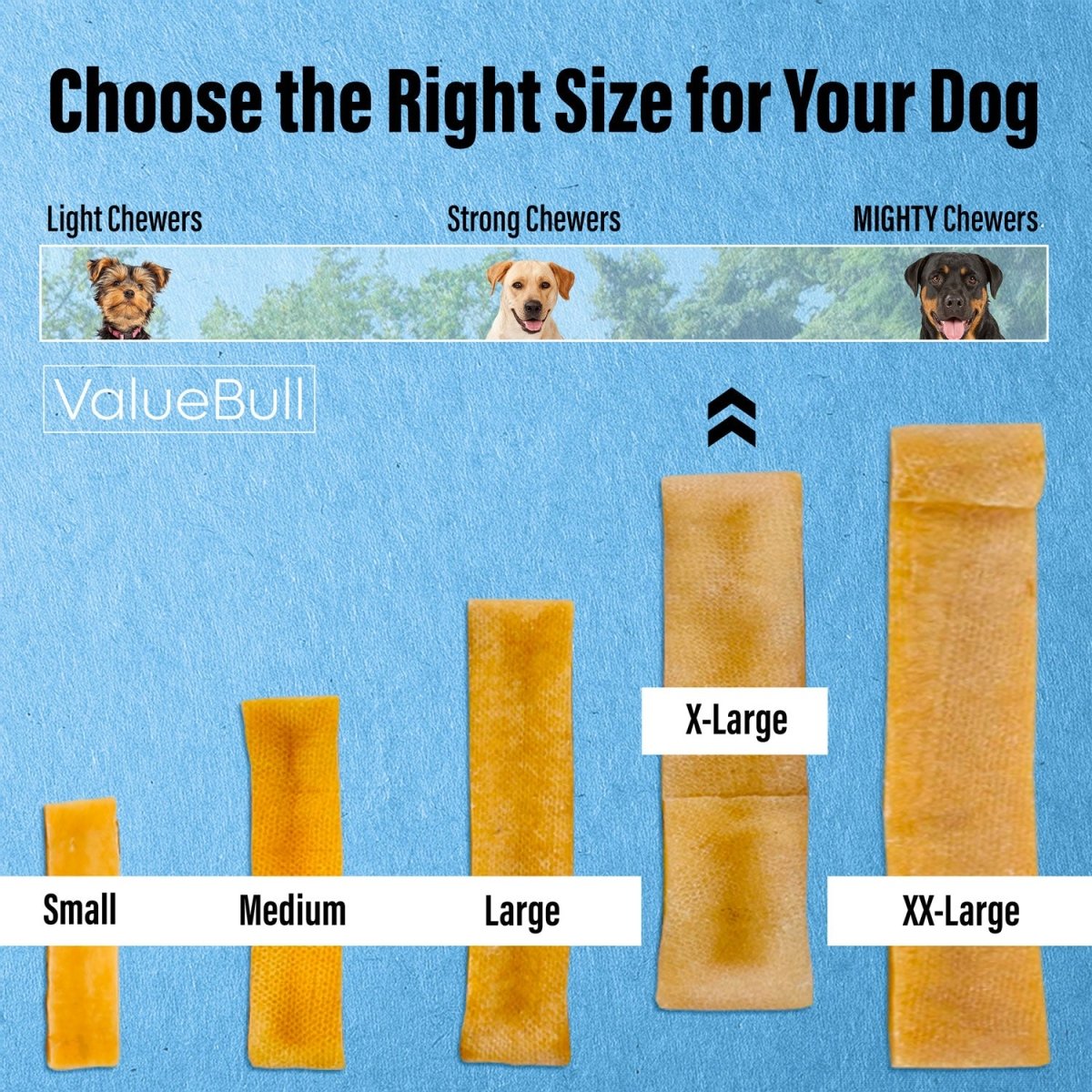 ValueBull Himalayan Yak Cheese Dog Chews, Extra Large, 40 lb Wholesale Pack - X-Large
