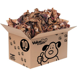 ValueBull Bully Stick Bits for Small Dogs, Natural Dog Chews, 10 Pounds Bulk Pack - ValuePetSupplies