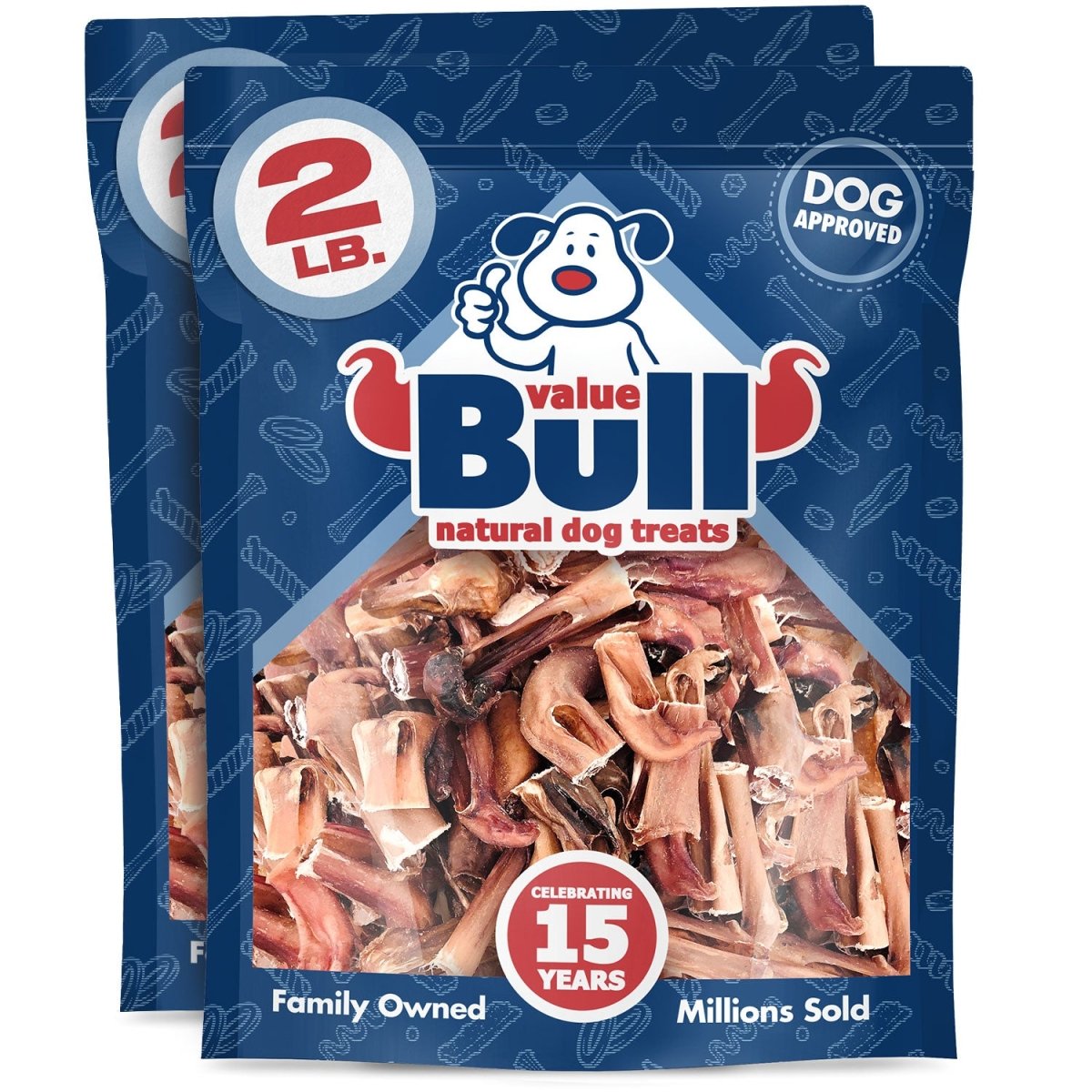 ValueBull Bully Stick Bits, Natural Dog Chews, 4 Pounds - ValuePetSupplies
