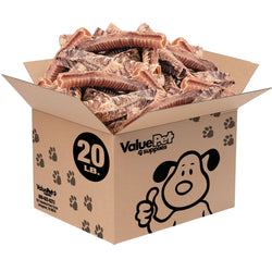 ValueBull Beef Trachea Dog Treats 12 Inch, 20 Pound BULK PACK - ValuePetSupplies