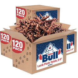 ValueBull Pizzle Twists, Premium Lamb, 480 Count BULK PACK - ValuePetSupplies
