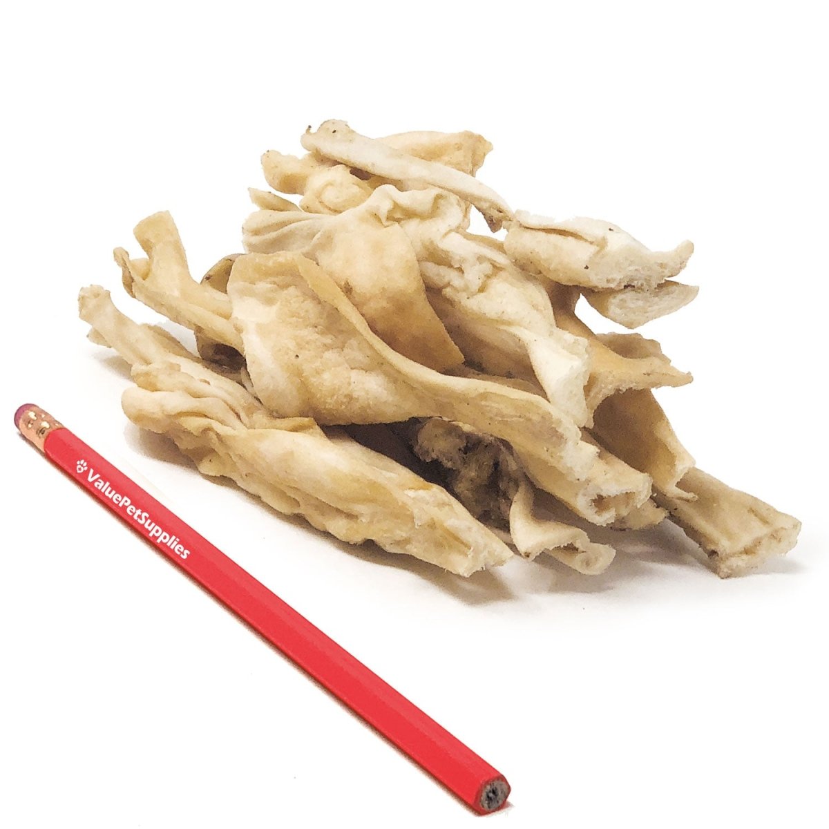 ValueBull Cheek Slices, Premium Lamb Dog Chews, 5 - 6 Inch, 120 Count BULK PACK - ValuePetSupplies