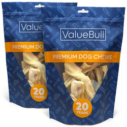 ValueBull Lamb Cheek Slices, Premium Lamb Dog Chews, 5 - 6 Inch, 20 Count - ValuePetSupplies