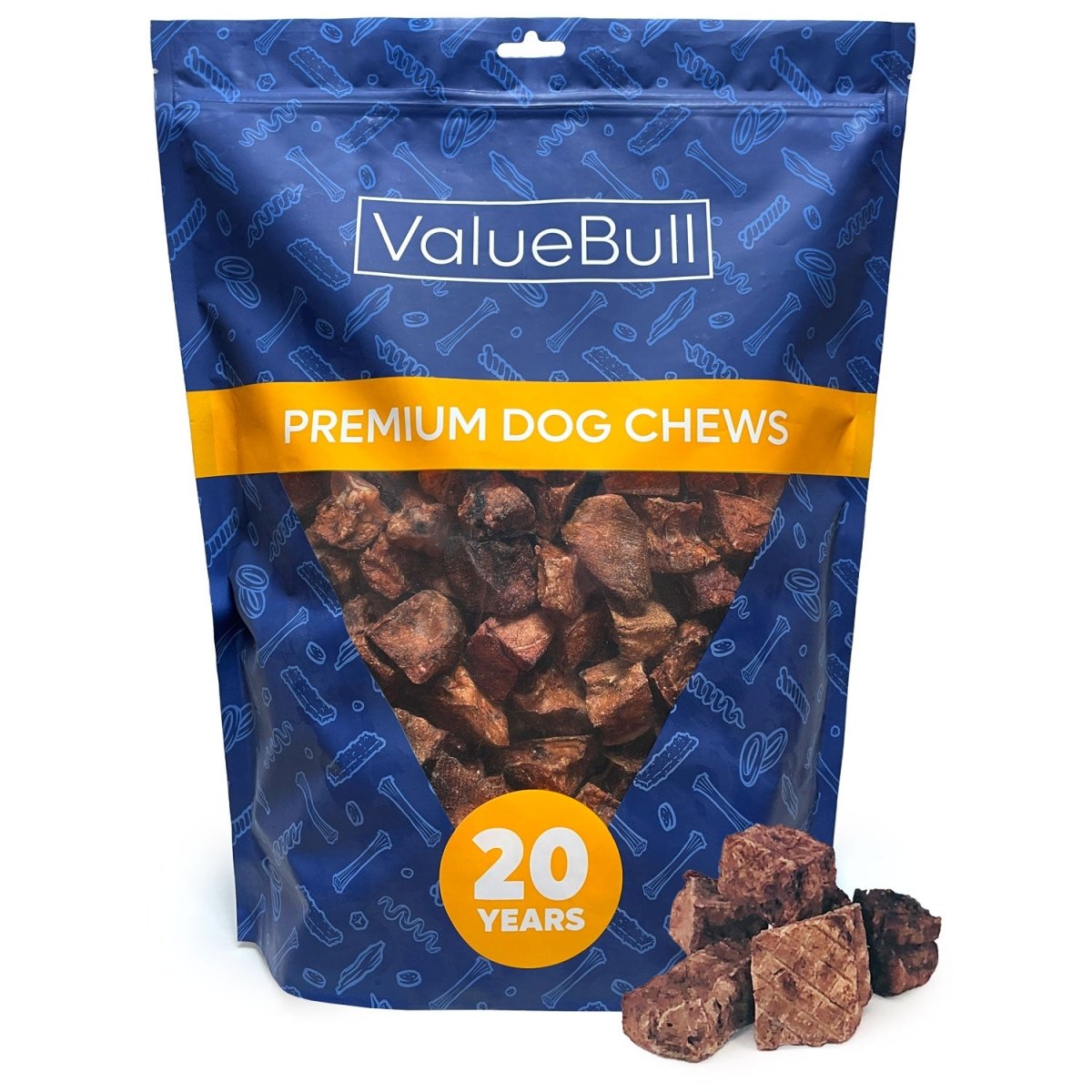 ValueBull Lamb Lung Cubes, Premium 2 Pounds - ValuePetSupplies