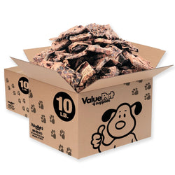 ValueBull Lamb Lung Wafers for Dogs, Premium 20 lb Bulk Pack - ValuePetSupplies