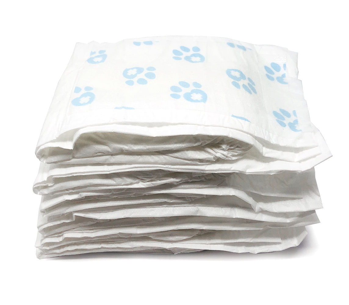 ValueWrap Male Wraps, Disposable Dog Diapers, 1 - Tab Large, Lavender, 48 Count - ValuePetSupplies