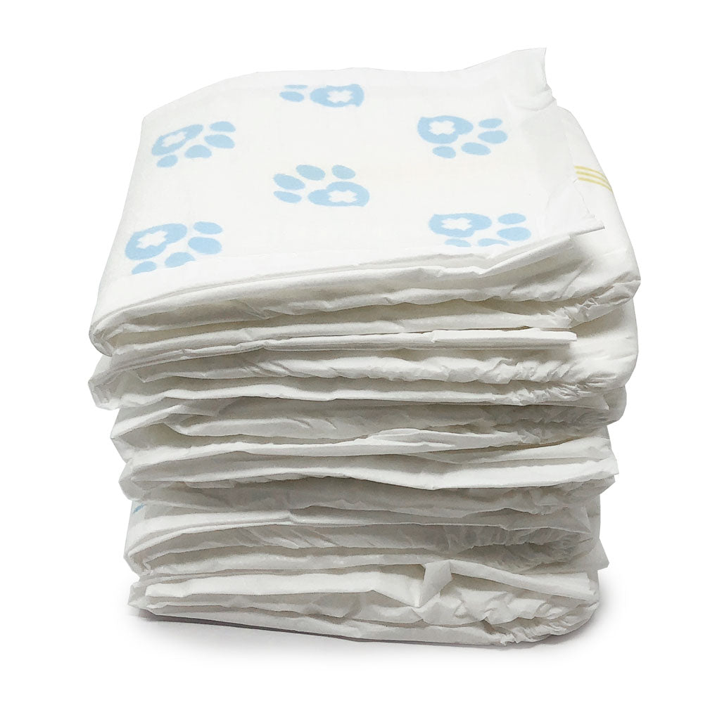 ValueWrap Male Wraps, Disposable Dog Diapers, 1 - Tab Medium, 144 Count - ValuePetSupplies
