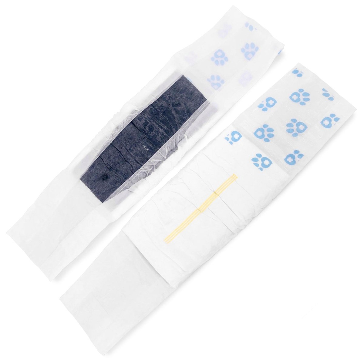 ValueWrap Male Wraps, Disposable Dog Diapers, Carbon, 1 - Tab Medium, 72 Count - ValuePetSupplies