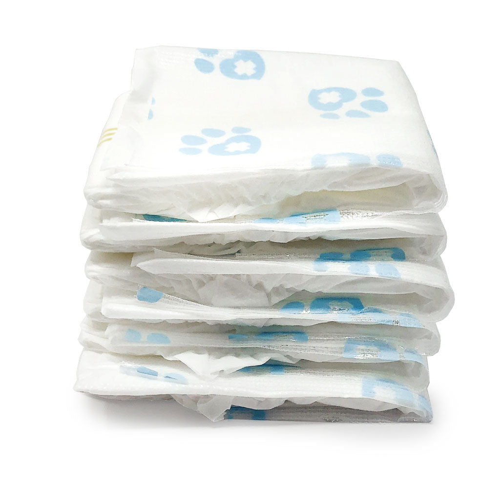 ValueWrap Male Wraps, Disposable Dog Diapers, 1 - Tab Small, 48 Count - ValuePetSupplies