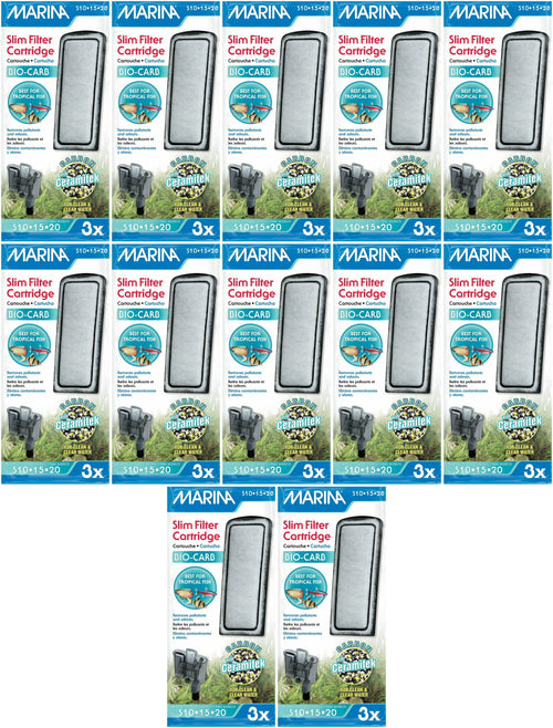 Marina Bio Carb Cartridge for Slim Filters, 3 Count, 12 Pack