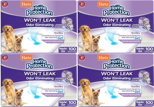 Hartz Home Protection Lavender Odor Eliminating Pads 400ct (4 x 100ct)