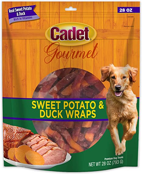 Cadet Sweet Potato & Duck Wraps Dog Treats, Gourmet, 1.75 Pound