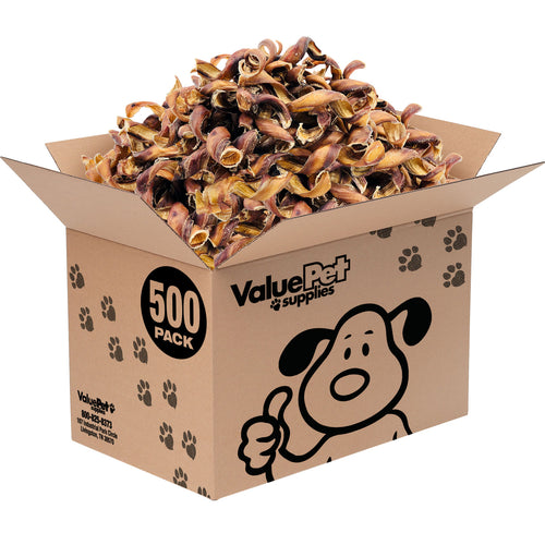 ValueBull Curly Bully Sticks, 4-6 Inch, 500 Count BULK PACK