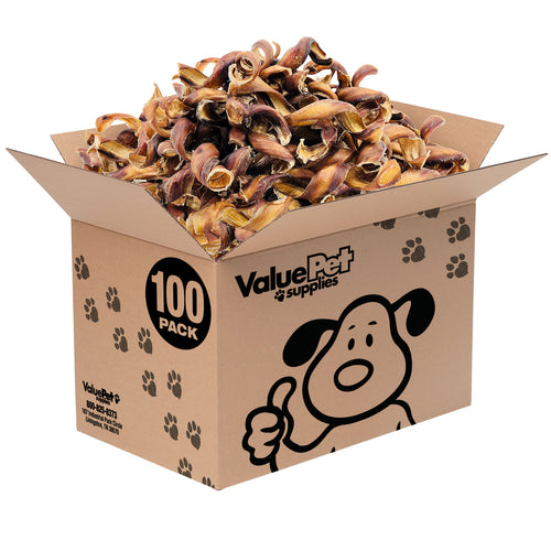 ValueBull Curly Bully Sticks, 4-6 Inch, 100 Count BULK PACK