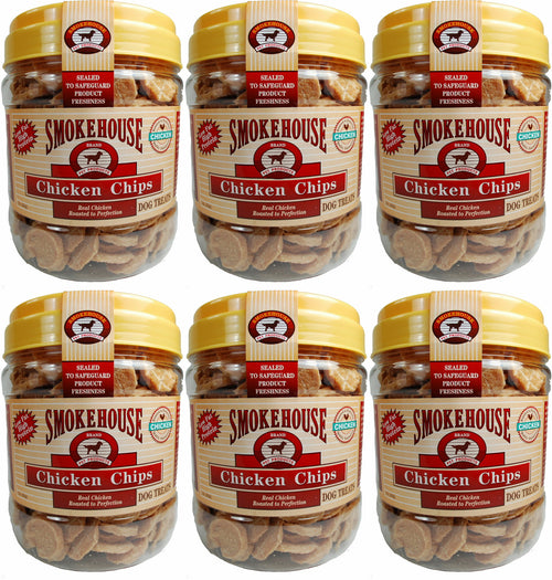 Smokehouse Chicken Chips Dog Treats, 1 Pound, 6 Pack