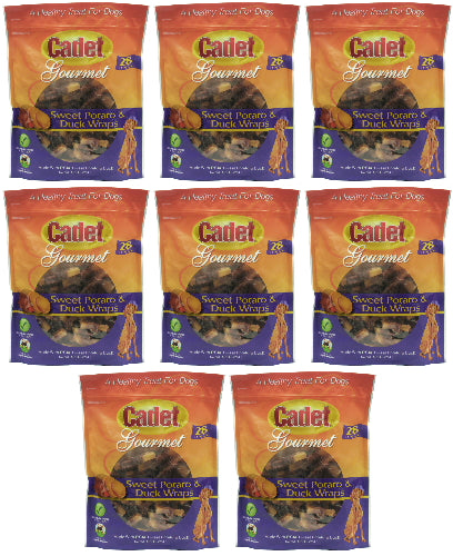 Cadet Gourmet Sweet Potato & Duck Wraps 14lb (8 x 28oz)