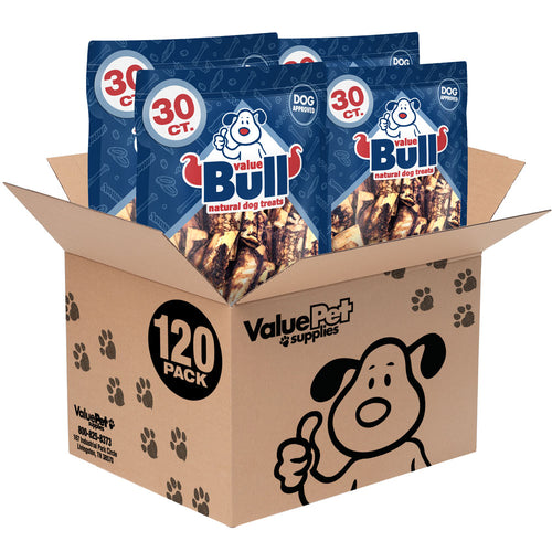 ValueBull USA Beef Rib Bones, 4-5 Inch, Hickory Smoked BBQ, 120 Count