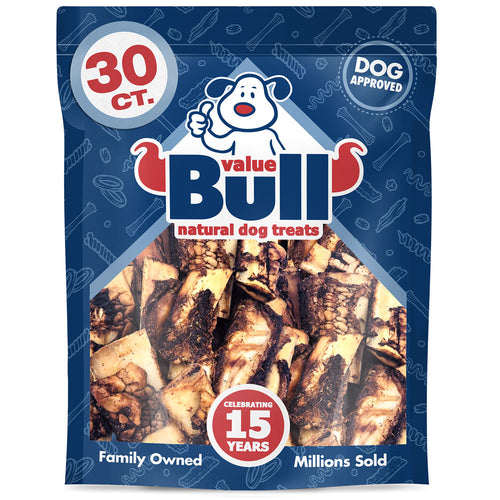 ValueBull USA Beef Rib Bones, 4-5 Inch, Hickory Smoked BBQ, 30 Count