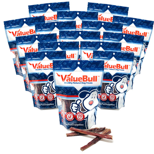 ValueBull USA Bully Sticks for Dogs, 6 Inch, Odor Free, 15 Pounds