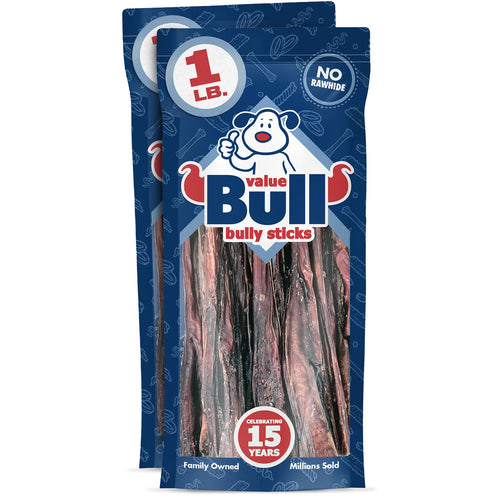 ValueBull USA Bully Sticks for Dogs, 12 Inch, Odor Free, 2 Pounds