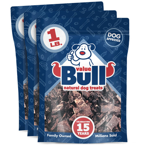 ValueBull USA Beef Liver Tips Dog Chews, 0-2 Inch, 3 Pounds