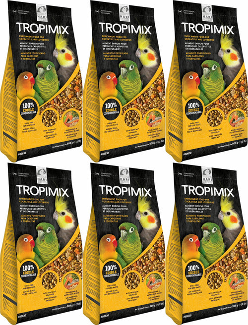 Tropimix Enrichment Food for Cockatiels & Lovebirds, 2 Pound, 6 Pack