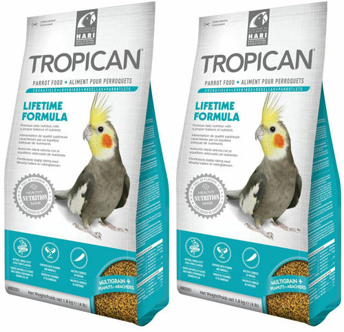 Tropican Lifetime Formula Granules Parrot Food, 2 milliliter, 4 Pound, 2 Pack