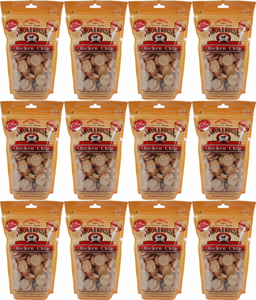 Smokehouse Chicken Chips Dog Treats, 8 Ounce, 12 Pack