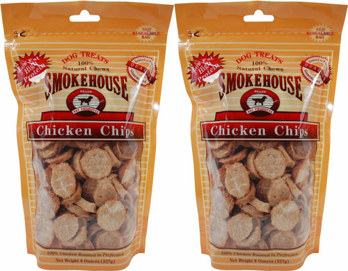 Smokehouse Chicken Chips Dog Treats, 8 Ounce, 2 Pack