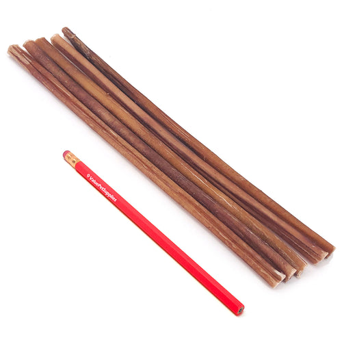 ValueBull Bully Sticks for Small Dogs, Thin 12 Inch, 10 Count