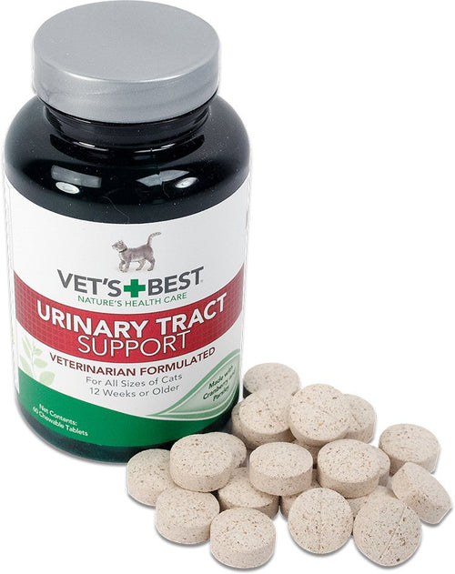 Vet's Best Urinary Tract Support Chewable Tablets for Cats, 60 Count
