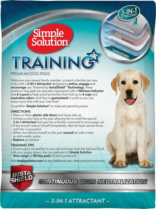 Simple Solution Training Pads for Dogs, Premium, 23x24 Inch, 50 Count