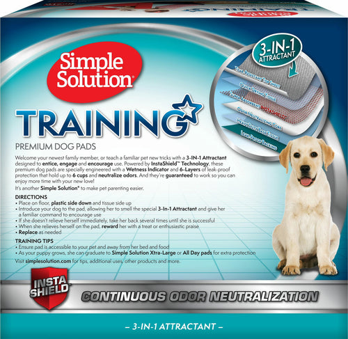 Simple Solution Original Training Pads,  23x24 inch,  100 Count, 4 Pack