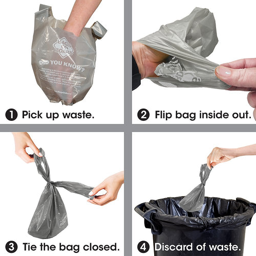 Bags on Board Poop Waste Pick-Up Bags, Hand Armor Extra Thick, 100 Count, 6 Pack