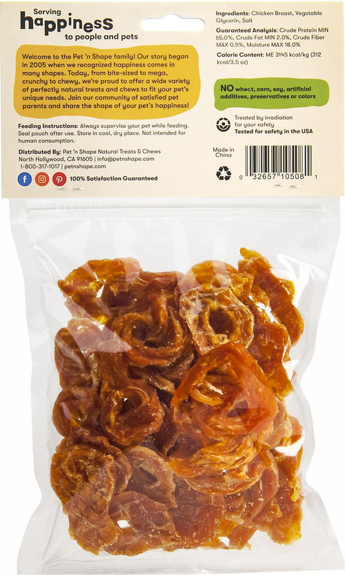 Pet 'n Shape Chicken Dog Treats, Chik 'n Rings, 8 Ounce, 6 Pack